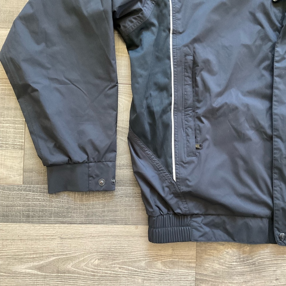 Dryjoys Footjoy FJ Golf Rain Windbreaker Jacket Men’s MEDIUM Black Full Zip - Picture 2 of 12